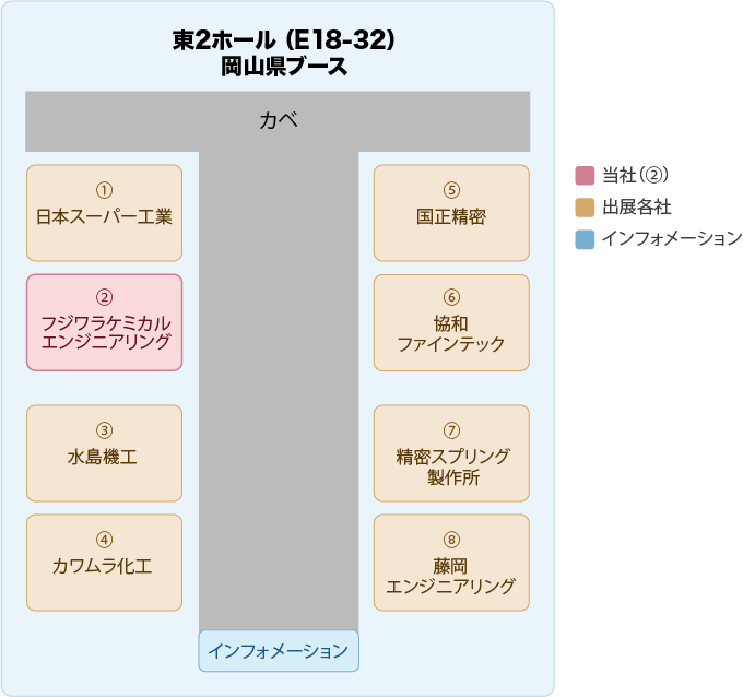 展示ブース・レイアウト図
